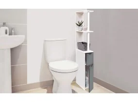 Meuble WC 2 portes blanc