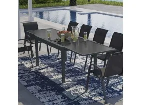 Table extensible verre trempé 135/270cm
