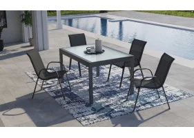 Table extensible verre trempé 135/270cm