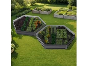 Carré potager hexagonal...
