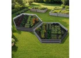 Carré potager hexagonal 120cm x2