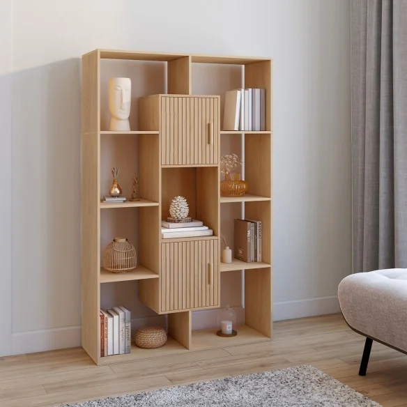 Etagere bibliotheque Faustine effet latt