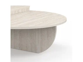 Tables basses rondes asymetriques traver