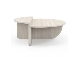 Tables basses rondes asymetriques traver
