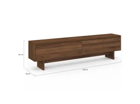 Meuble TV Yumi noyer 180 cm