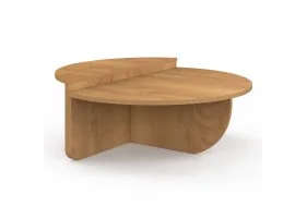 Tables basses rondes asymetriques