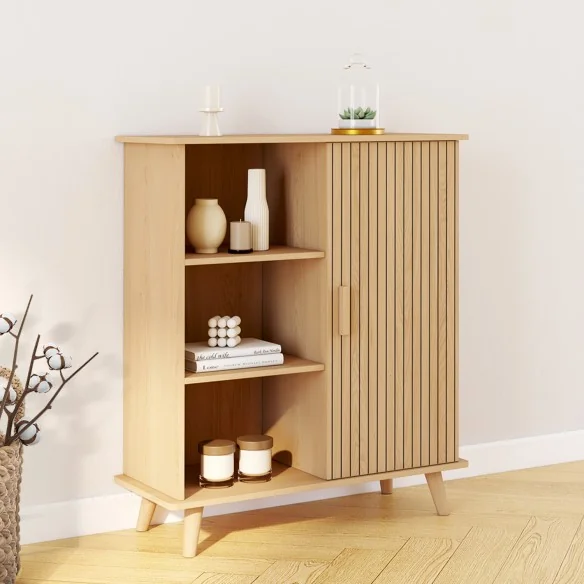 Buffet d'appoint Faustine effet lattes