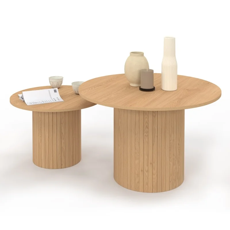 Table basse ronde gigogne Alvar x2