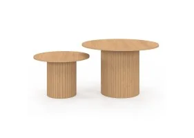 Table basse ronde gigogne Alvar x2