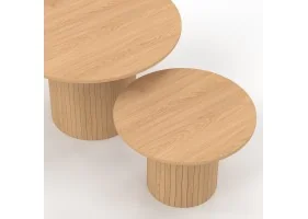 Table basse ronde gigogne Alvar x2