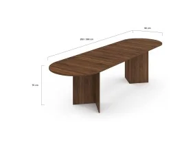 Table repas Gabin ext. 200-300cm effet b