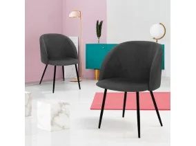 Chaise Nina x2 gris