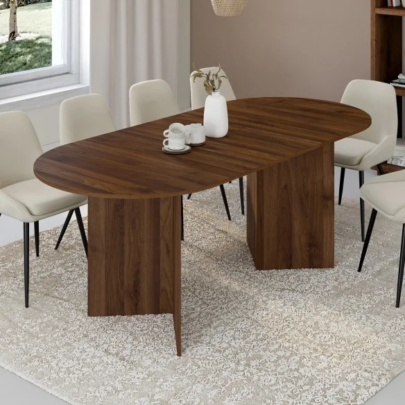 Table repas Gabin ext. 160-200cm effet b