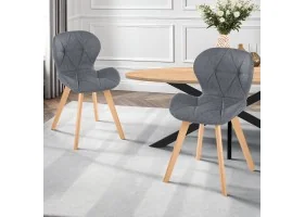 Chaise Gatsby x2 gris