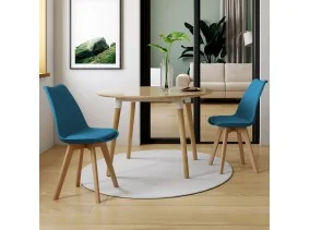 Chaise Nordia x2 Bleu