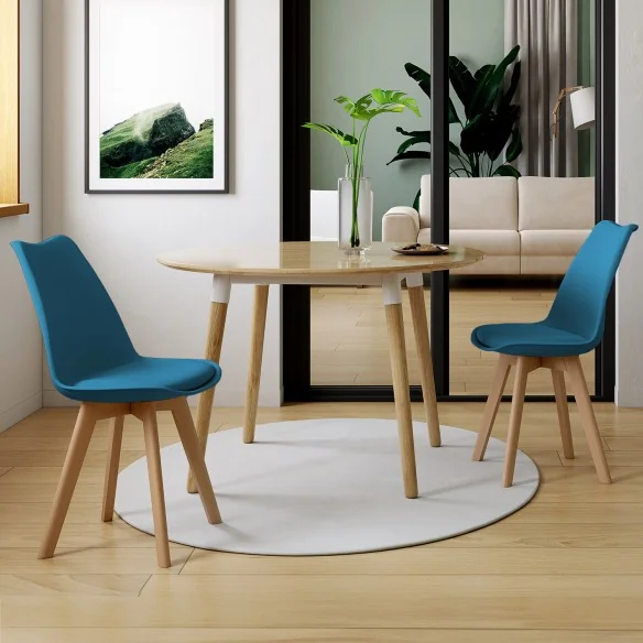 Chaise Nordia x2 Bleu