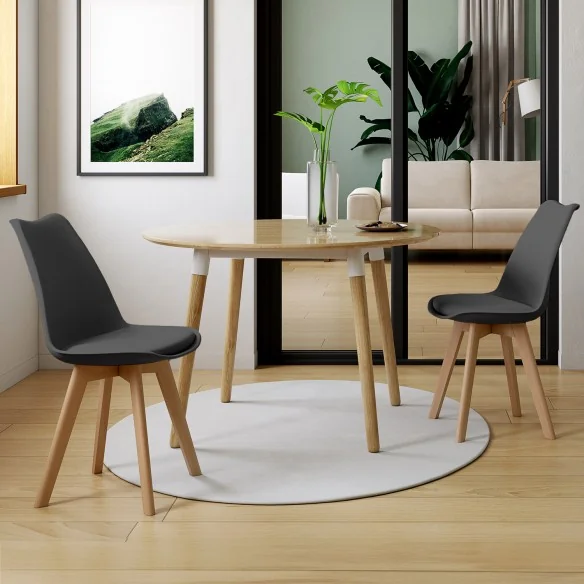Chaise Nordia x2 gris