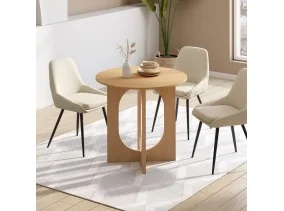 Table repas Mathis ronde 80cm bois