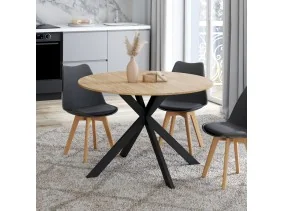 Table repas Soline ext.110-150cm pieds s