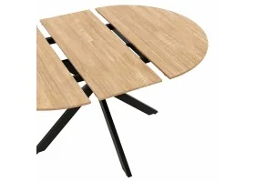 Table repas Soline ext.110-150cm pieds s