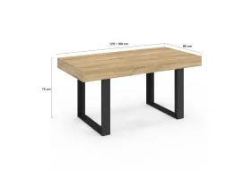 Table repas Brixton extensible 120-160cm