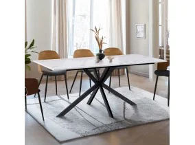 Table repas Spider 160cm effet marbre