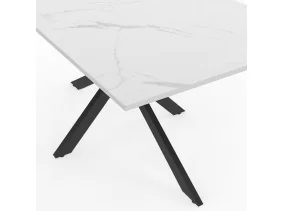 Table repas Spider 160cm effet marbre