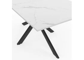 Table repas Spider 160cm effet marbre