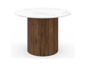 Table repas Alvar 110cm noyer + effet ma
