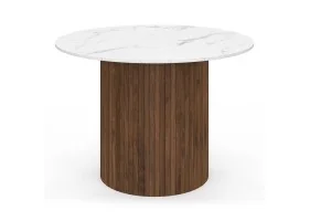 Table repas Alvar 110cm noyer + effet ma