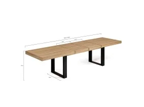 Table repas Brixton extensible 200-300cm