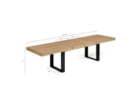 Table repas Brixton extensible 200-300cm