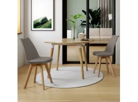 Chaise Nordia x2 taupe