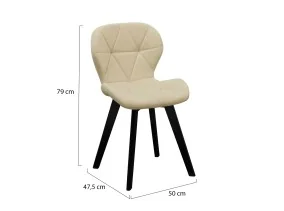 Chaise Daisy x2 crème