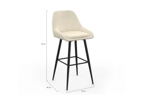 Tabouret Olivia crème X2