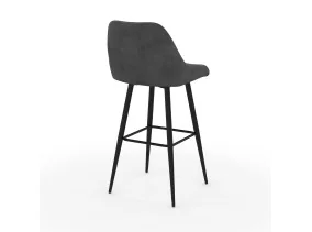 Tabouret Olivia gris foncé X2