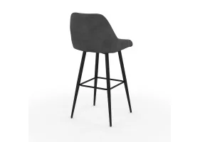 Tabouret Olivia gris foncé X2