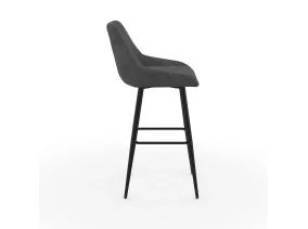 Tabouret Olivia gris foncé X2