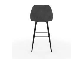 Tabouret Olivia gris foncé X2