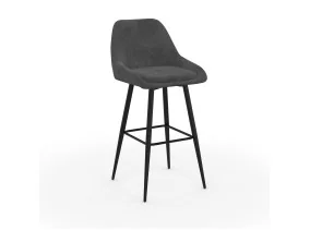 Tabouret Olivia gris foncé X2