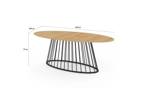 Table Adelle ovale 200cm
