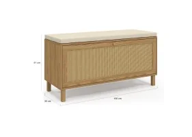 Banc d'entrée Erin rangement chaussures