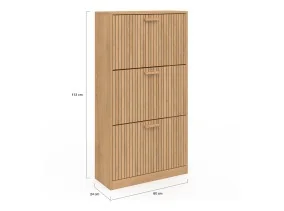 Meuble chaussure 3 portes Faustine