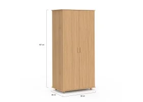 Armoire Albane effet lattes