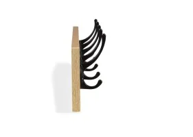 Porte manteau mural x2 5 patères Memphis