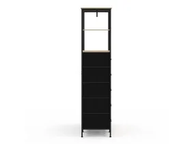 Dressing penderie Iris + 7 bacs en tissu