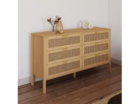 Commode xxl 6 tiroirs Eve cannage