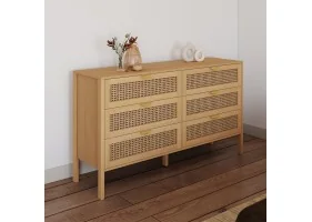 Commode xxl 6 tiroirs Eve cannage