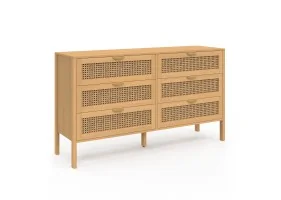 Commode xxl 6 tiroirs Eve cannage