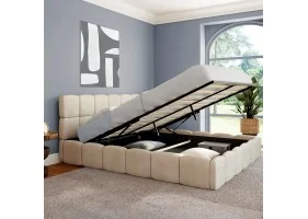 Lit coffre Bubble 160 x 200 cm velours